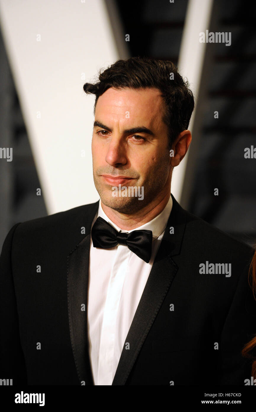 Sacha Baron Cohen assiste à la 2015 Vanity Fair Oscar Party hosted by Graydon Carter à Wallis Annenberg Center for the Performing Arts le 22 février 2015 à Beverly Hills, Californie. Banque D'Images