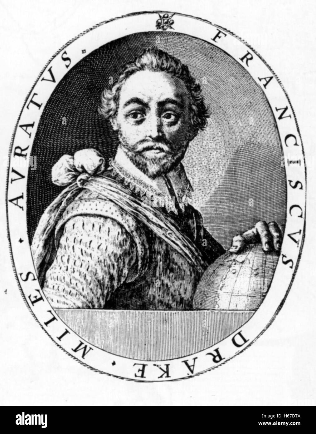 FRANCIS DRAKE (c 1540-1596) marin anglais Banque D'Images