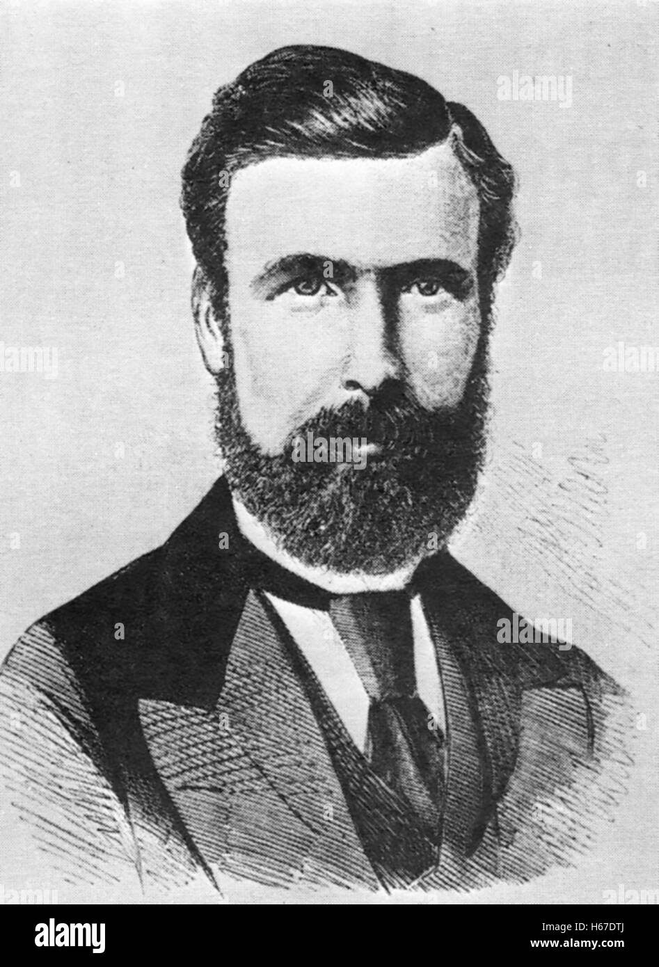 GEORGE POTTER (1832-1893) Premier Président de la British Trades Union Congress Banque D'Images