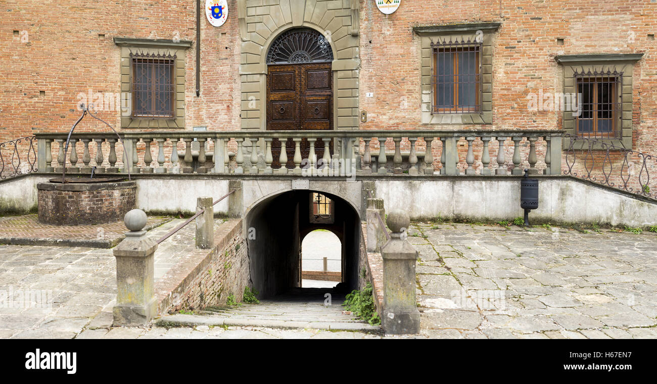 De la rue San Miniato, en Toscane, Italie, Union européenne, Europe Banque D'Images