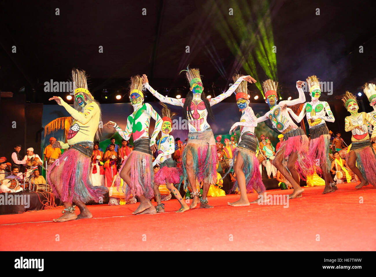 Swang Sahariya Danse, Rajasthan, Inde Banque D'Images