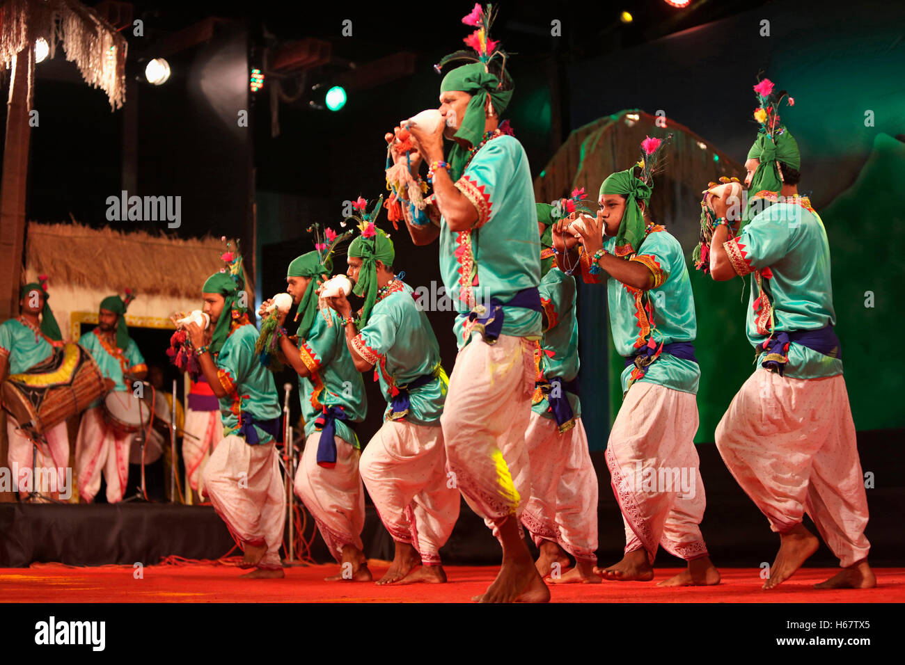 Chadaya Shankwadan la danse, Inde Banque D'Images