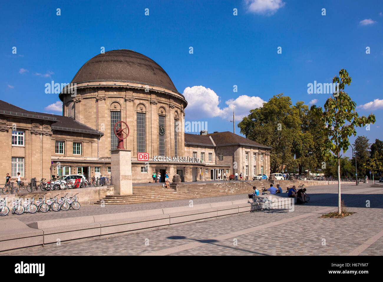 L'Europe, l'Allemagne, Cologne, de la gare Cologne-Deutz. Banque D'Images