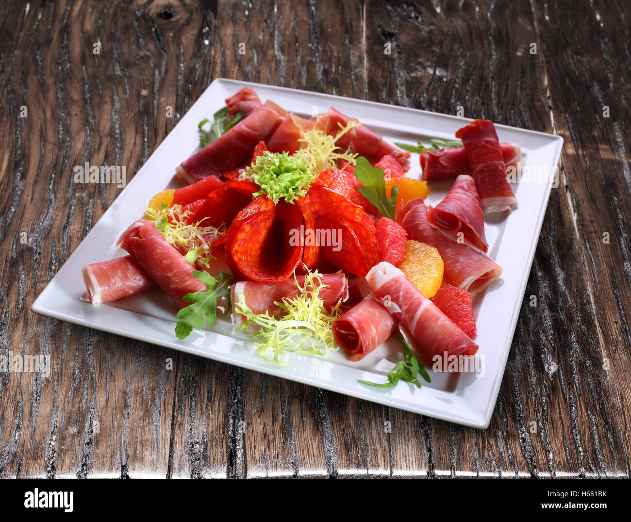 Plateau de viande froide Banque de photographies et d’images à haute