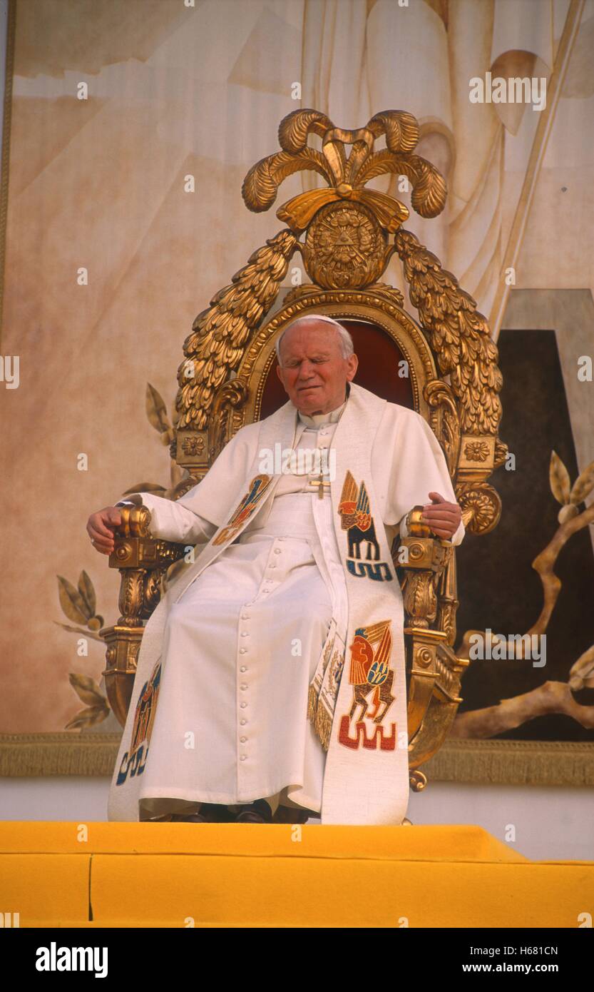 Le Pape Jean Paul II Banque D'Images