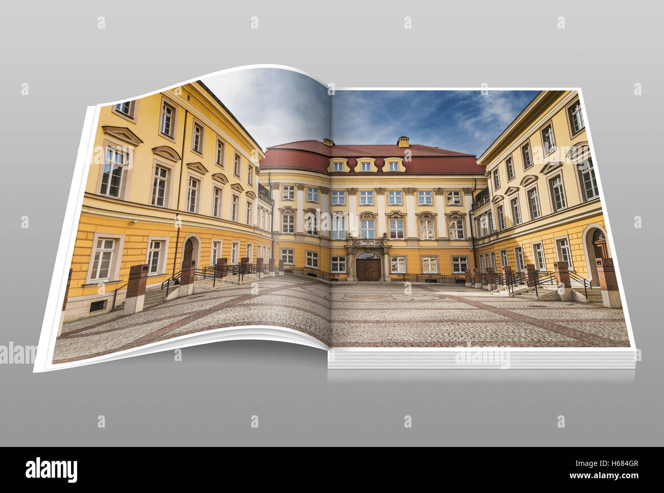 Le Palais Royal Wroclaw était depuis 1750 la résidence de Hohenzollern prussien. Il est aujourd'hui un musée, Wroclaw, Pologne, Europe Banque D'Images