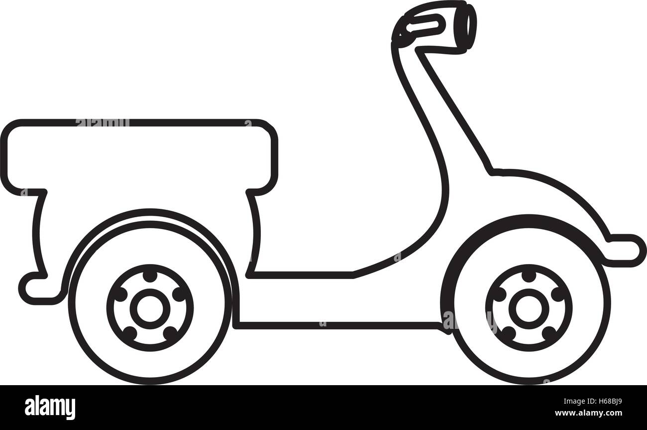 Image icône pictogramme vélo scooter Illustration de Vecteur