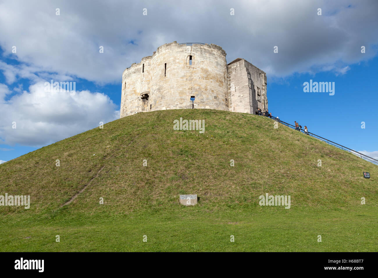 Clifford's Tower à York Banque D'Images