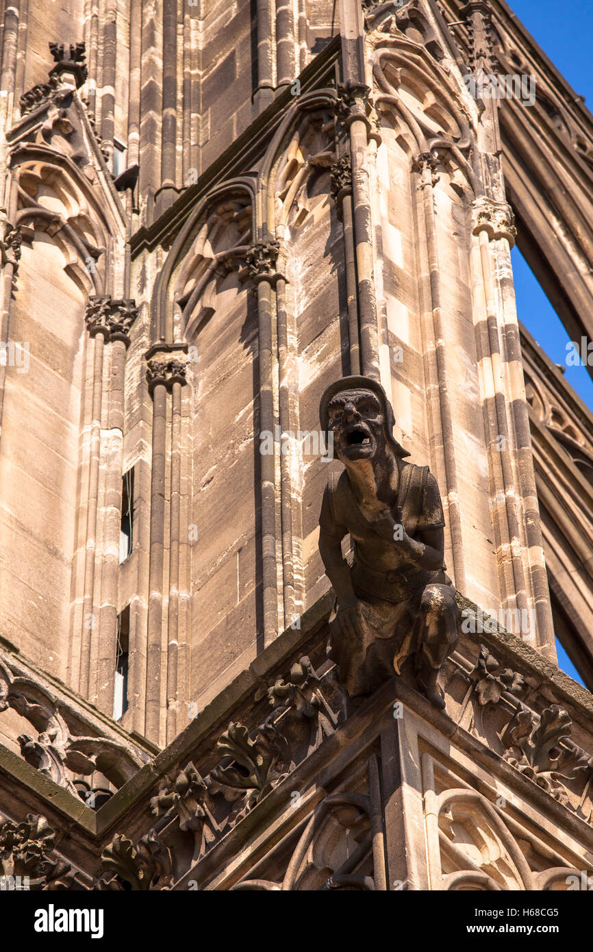 L'Europe, l'Allemagne, Cologne, gargouille à la partie sud de la cathédrale. Banque D'Images