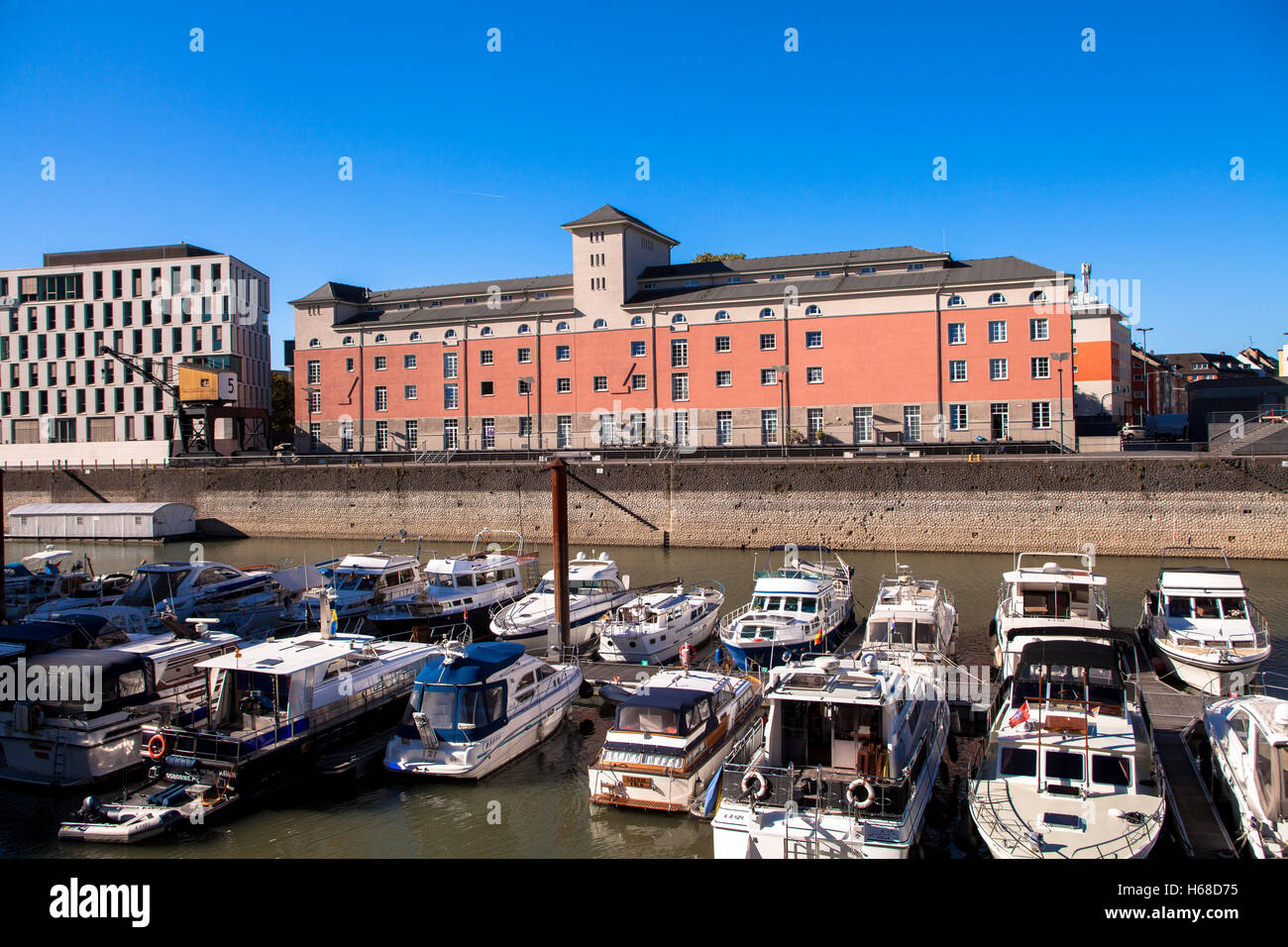 L'Europe, l'Allemagne, Cologne, le Kunsthaus Rhenania à la construction du port de Rheinau Banque D'Images