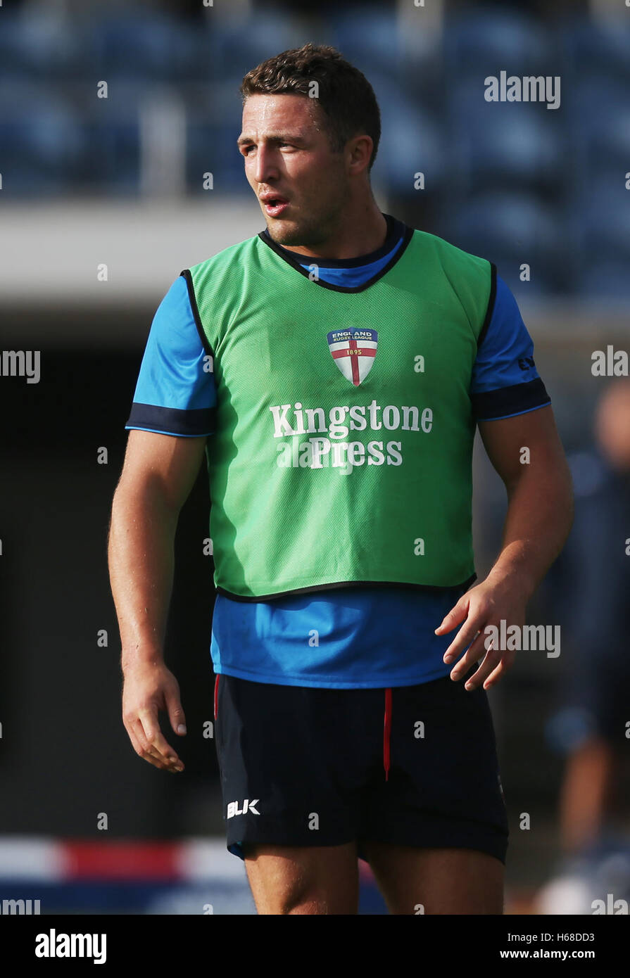 L'Angleterre Sam Burgess au cours d'une séance de formation à l'Leeds Stadium. ASSOCIATION DE PRESSE Photo. Photo date : mardi 25 octobre, 2016. Histoire RUGBYL PA voir l'Angleterre. Crédit photo doit se lire : Danny Lawson/PA Wire. RESTRICTIONS : usage éditorial uniquement, pas d'utilisation commerciale sans autorisation préalable, veuillez contacter PA Images pour plus de renseignements : Tél :  +44 (0) 115 8447447. Banque D'Images