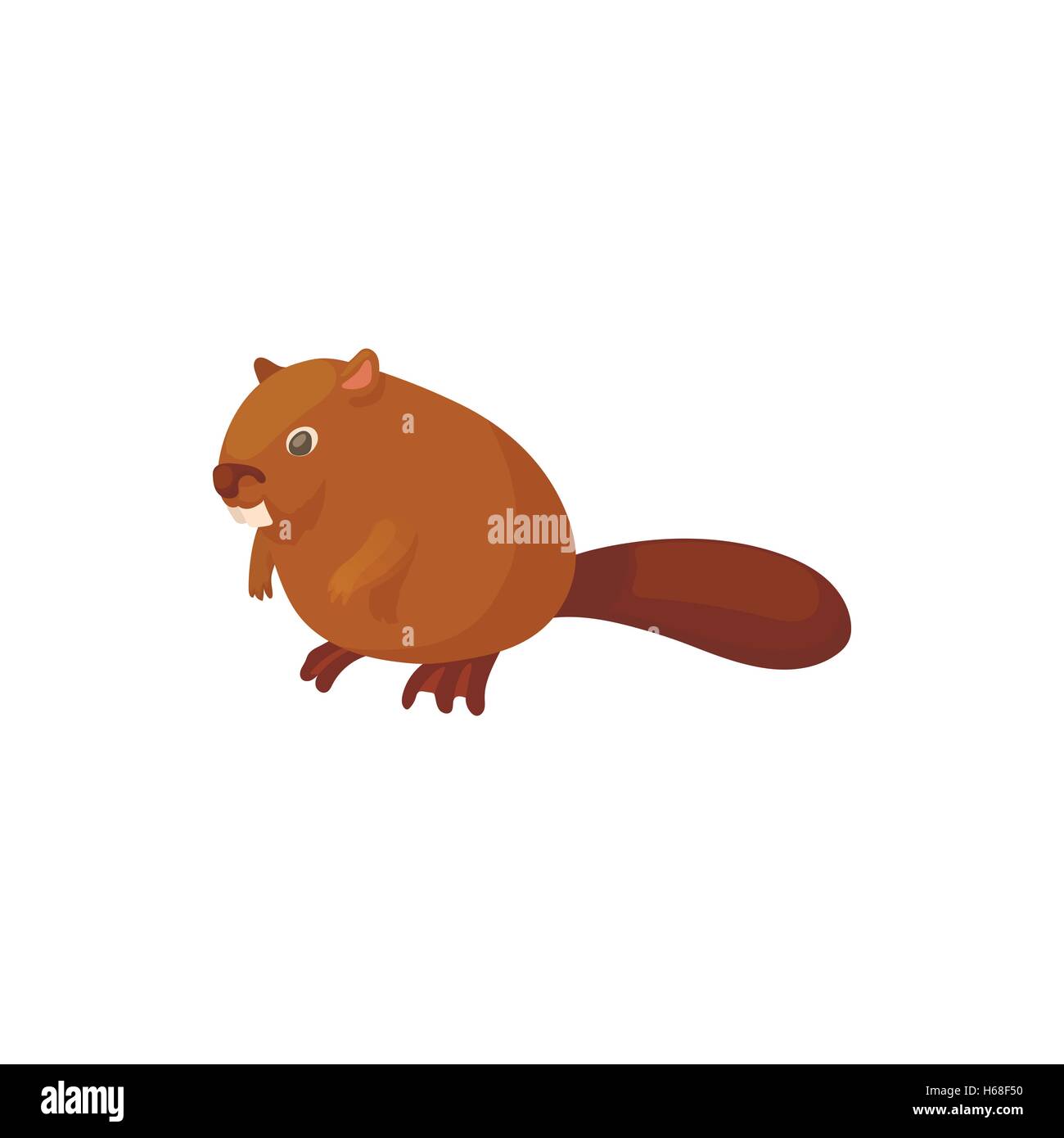 L'icône de castor, cartoon style Illustration de Vecteur