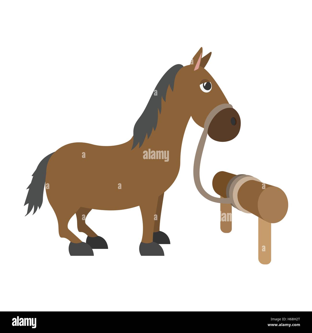 Personnage de cheval Illustration de Vecteur