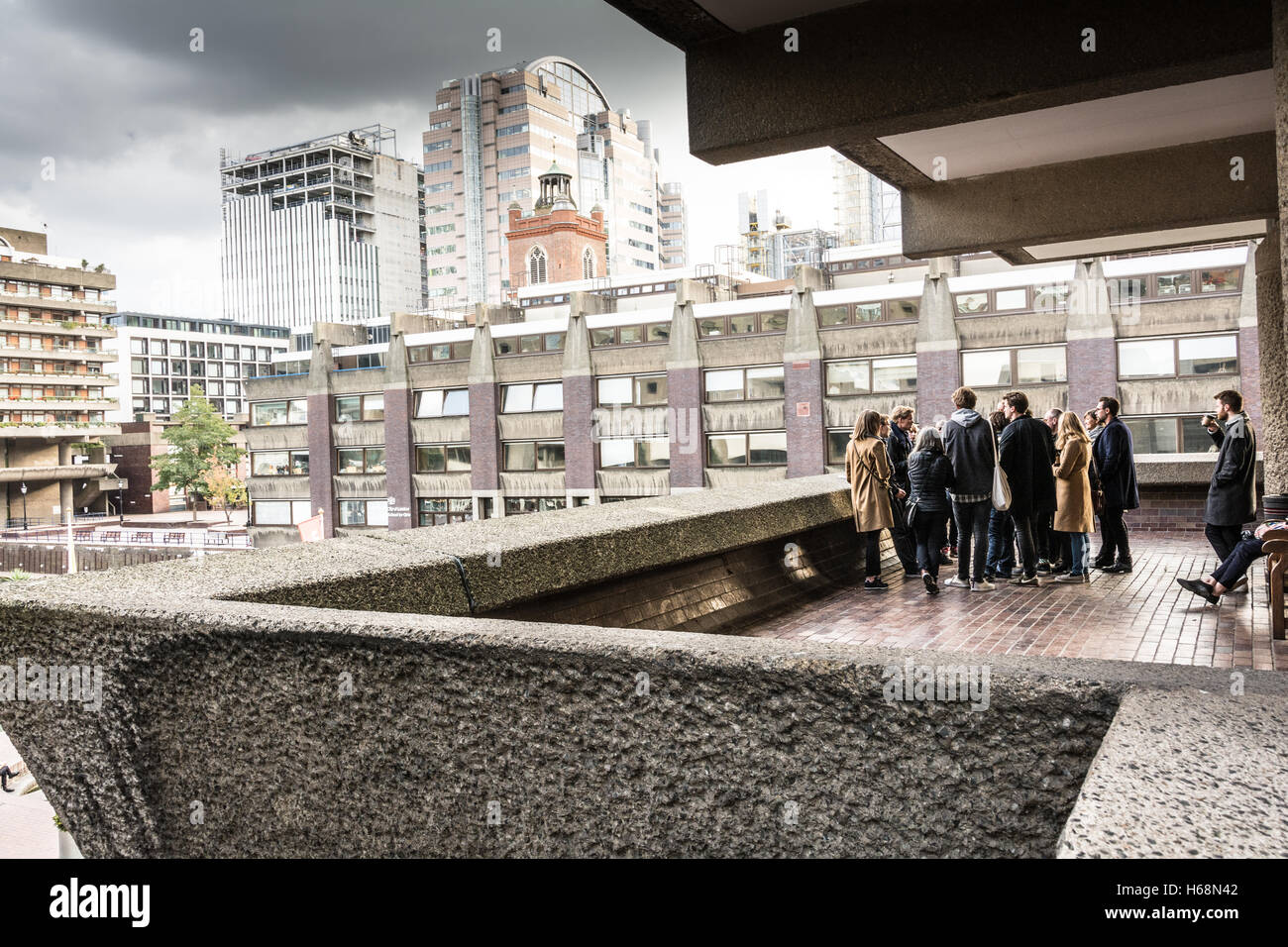 Le Barbican ensemble immobilier dans la ville de London, UK Banque D'Images