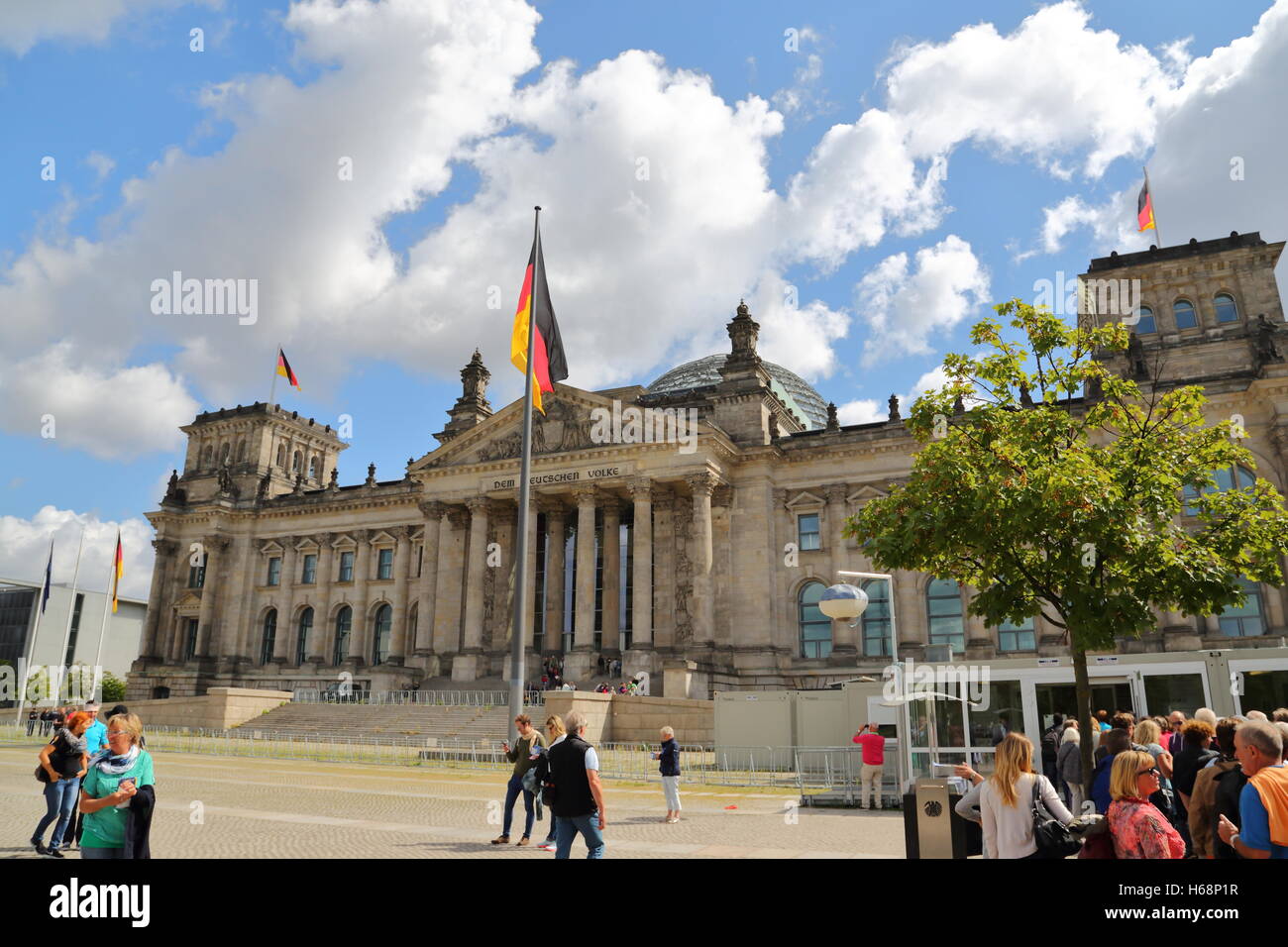 Le bâtiment du Reichstag dans la capitale allemande de Berlin, Allemagne Banque D'Images