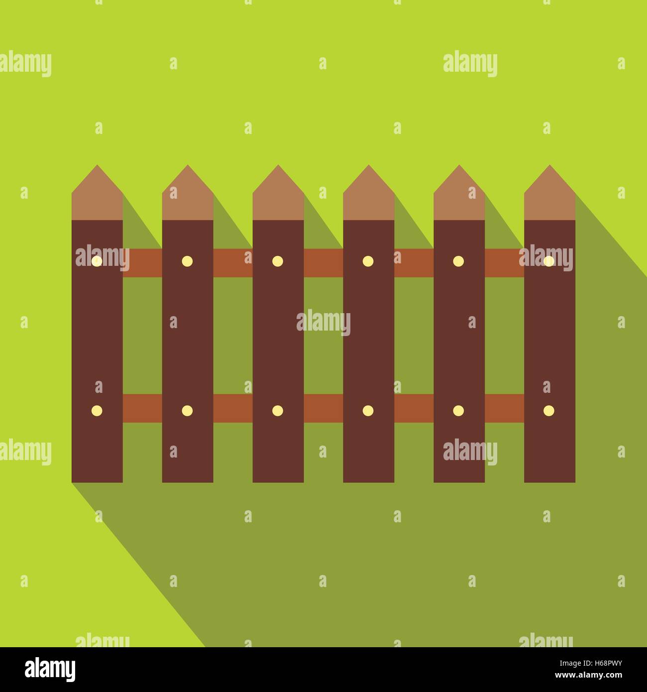 L'icône Clôture avec ombre Illustration de Vecteur