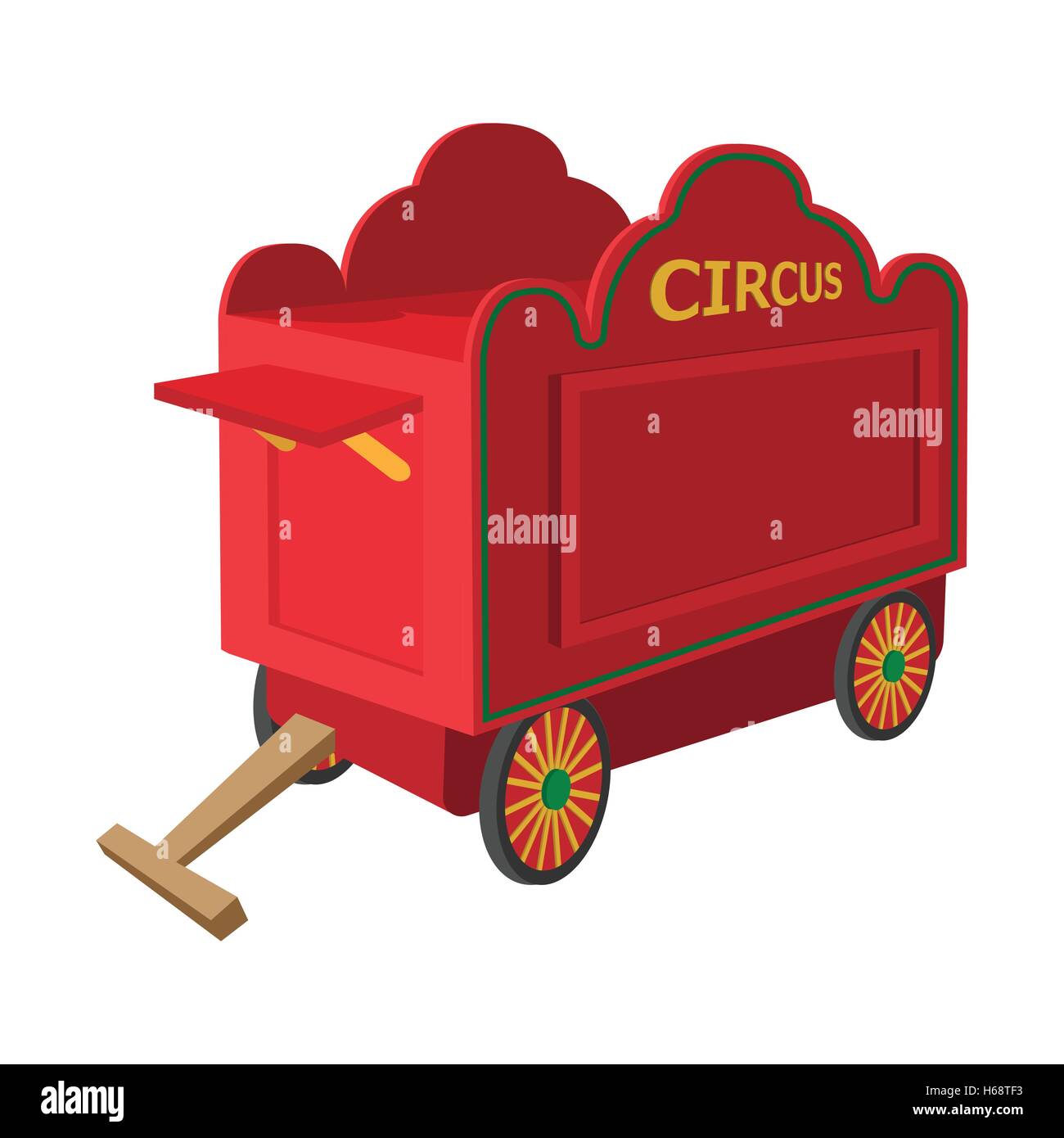 Caricature de chariot de cirque Illustration de Vecteur
