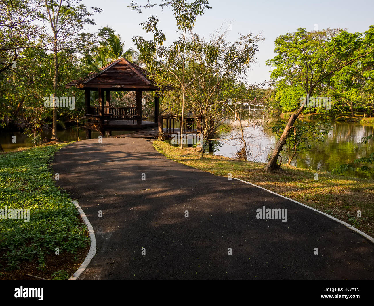 Sri Nakhon Khuean Khan Park et le Jardin botanique est situé dans le sous-district Bang Kachao, Province Samut Prakan Banque D'Images