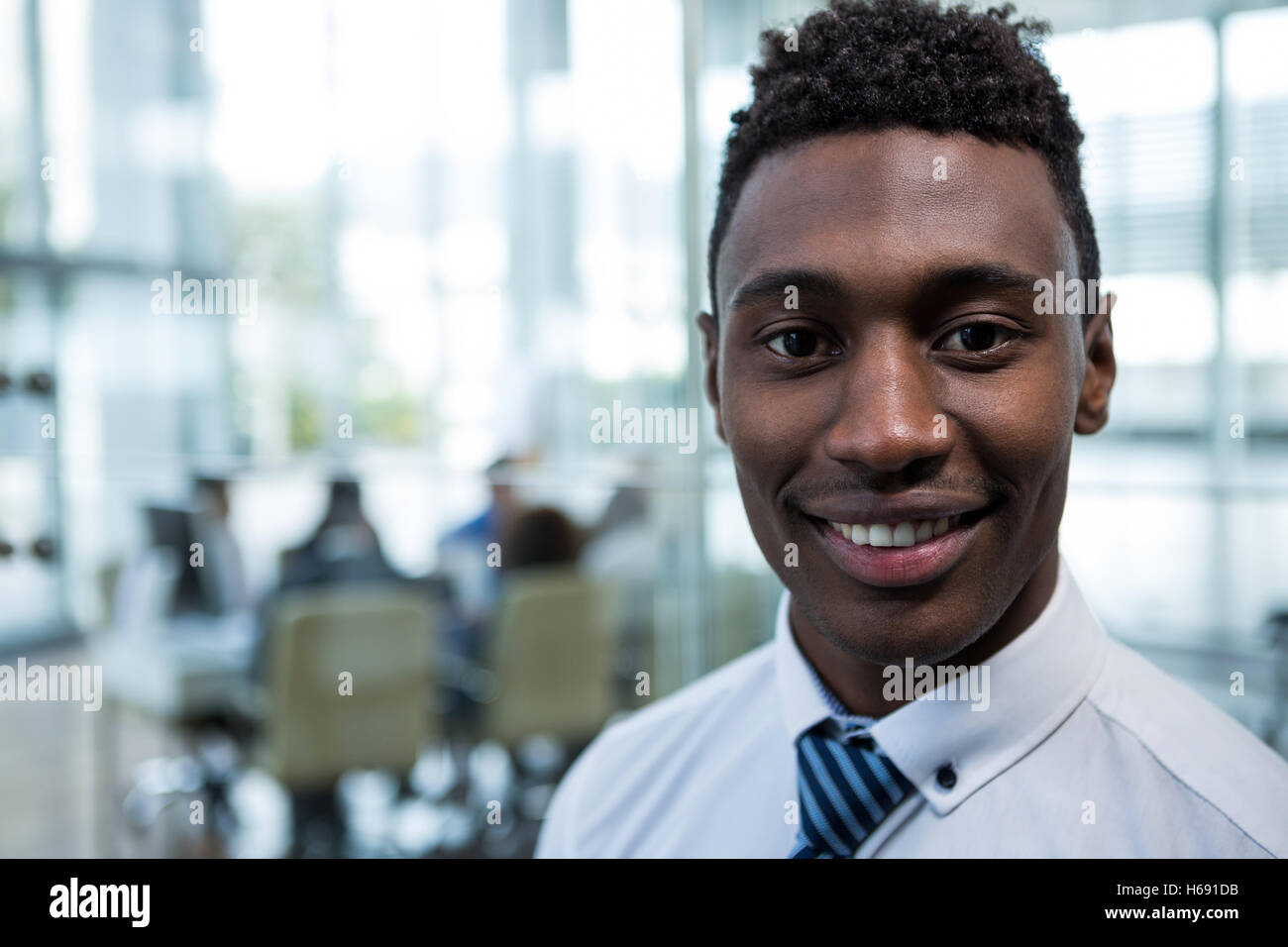 Portrait of smiling businessman Banque D'Images