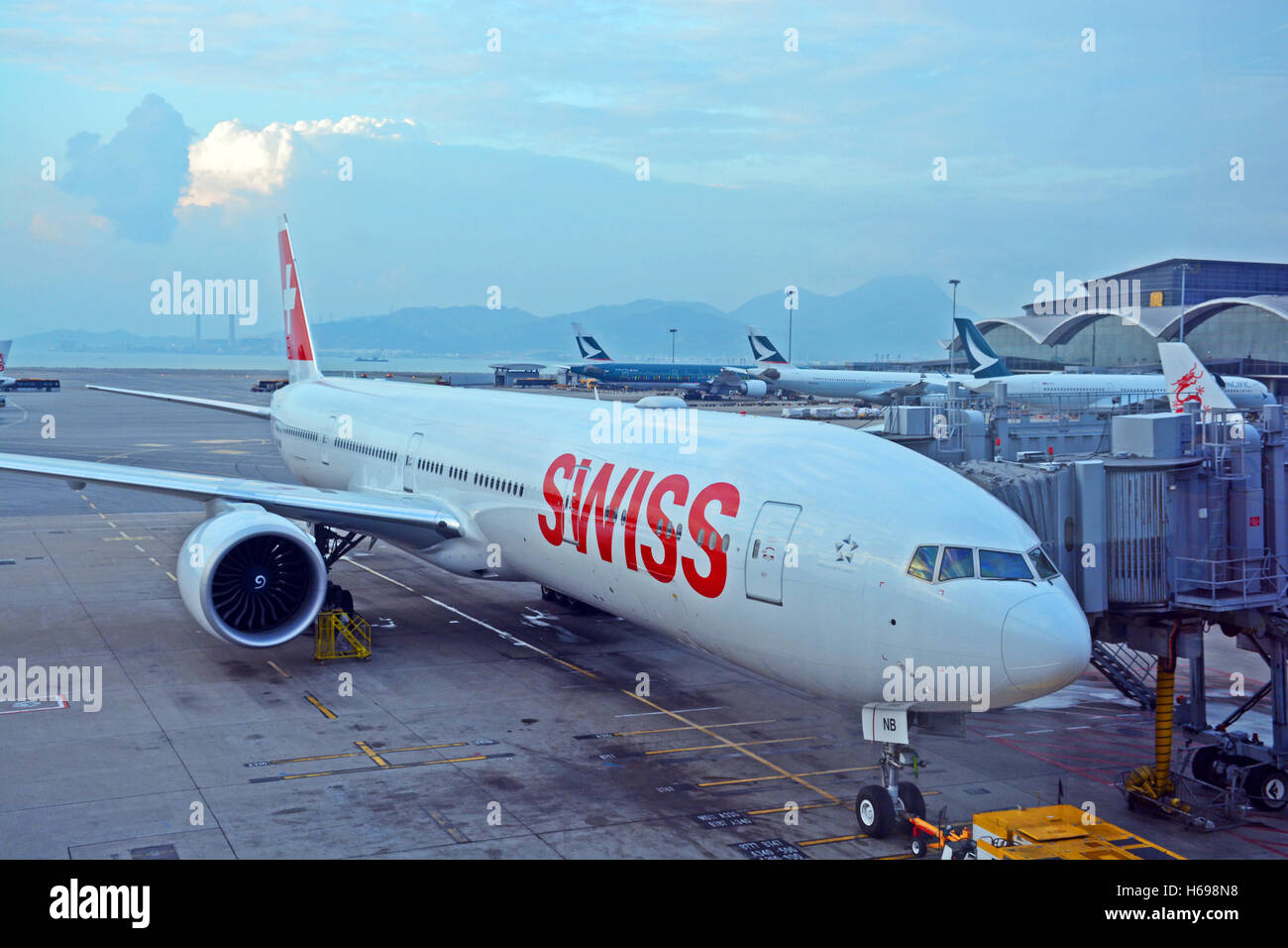 L'aéroport international de Hong Kong Banque D'Images