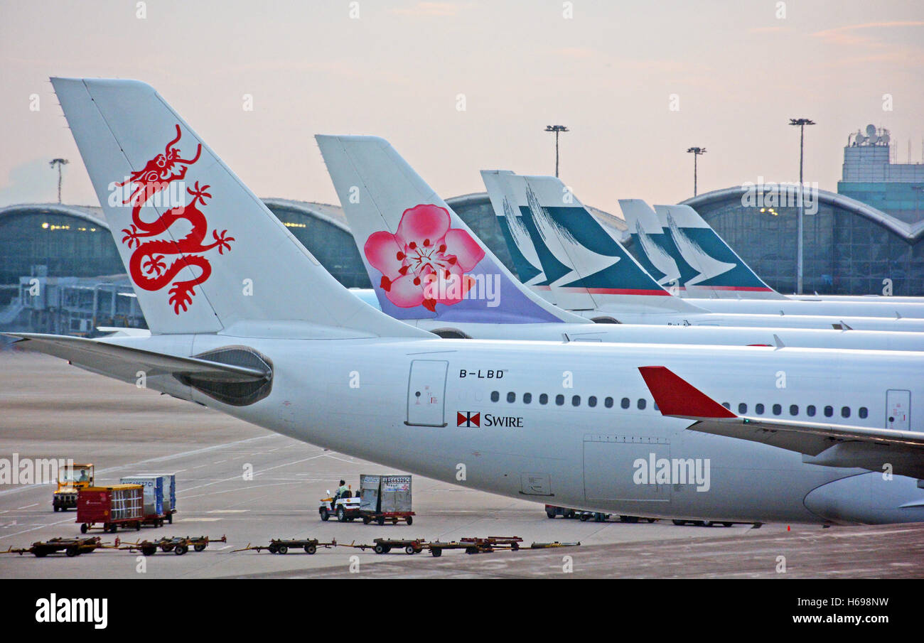 L'aéroport international de Hong Kong Banque D'Images