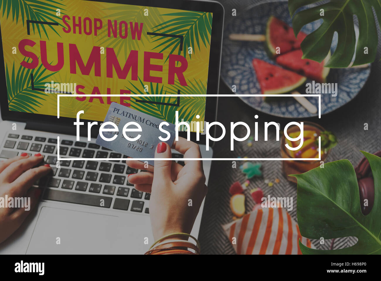 Livraison gratuite de l'offre Fret Concept de transport Banque D'Images