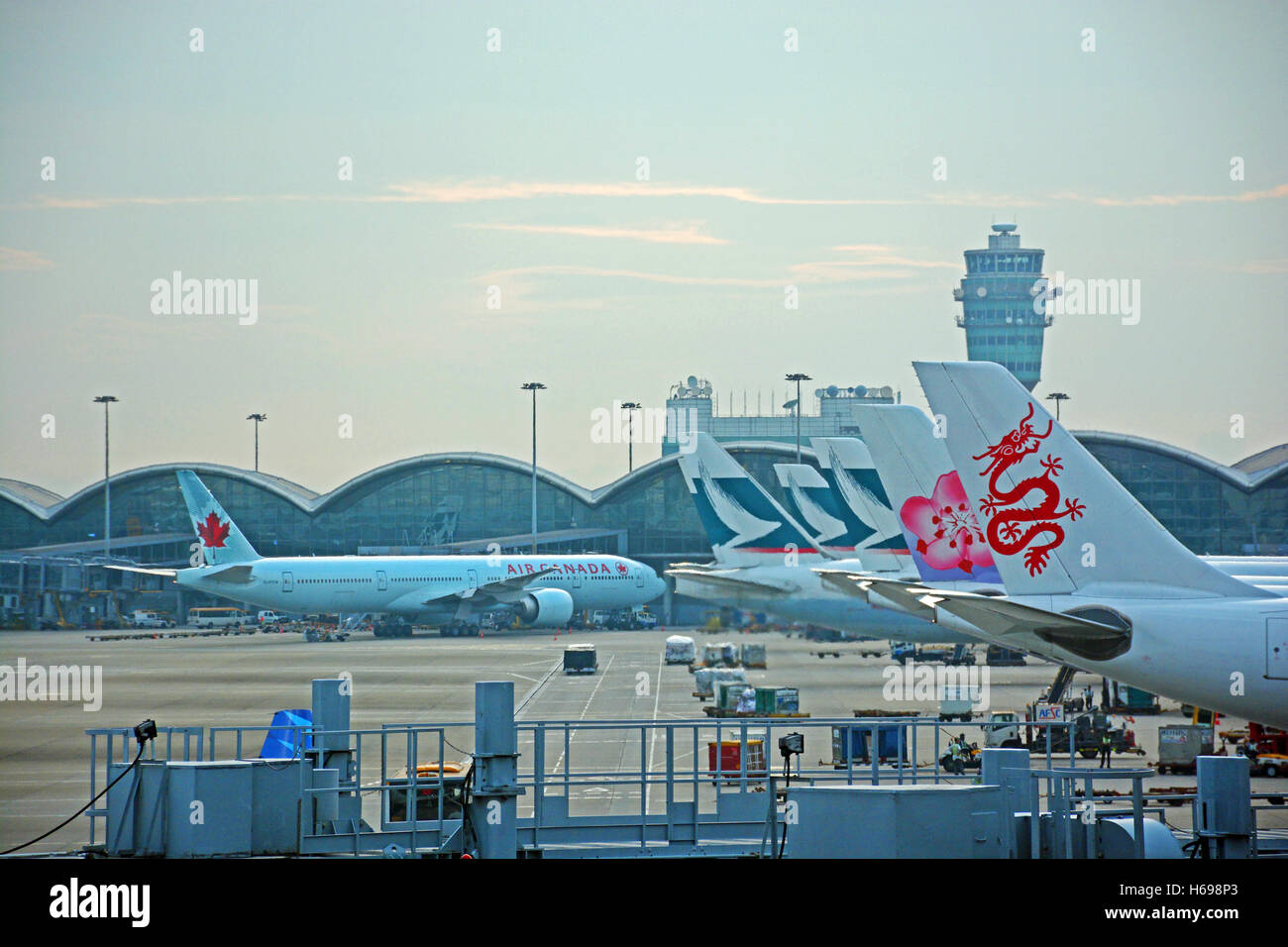 L'aéroport international de Hong Kong Banque D'Images