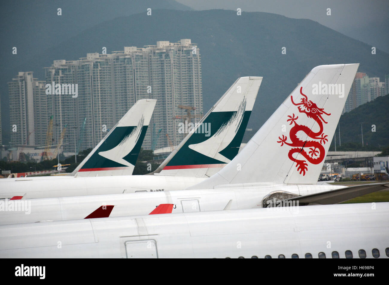 L'aéroport international de Hong Kong Banque D'Images