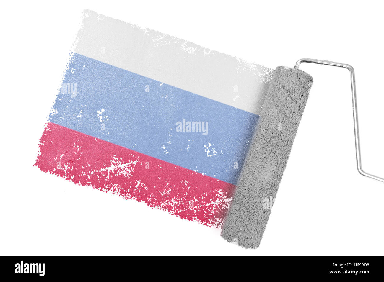 Image composite du drapeau national de la Russie Banque D'Images