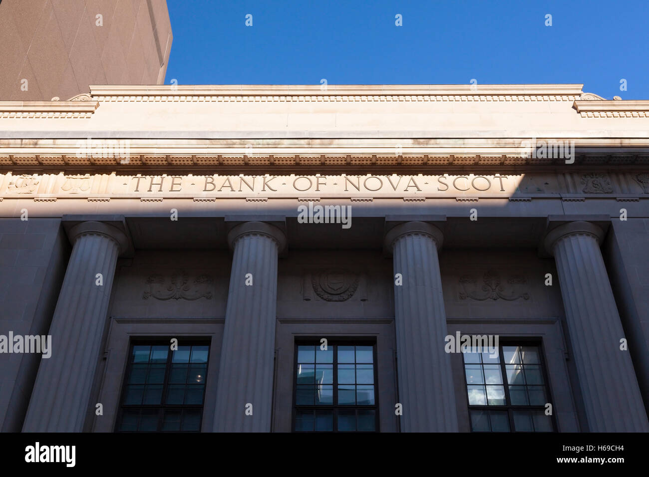 Historique de la Banque de Nouvelle-Écosse, à Ottawa, Ontario, Canada. Banque D'Images Historique de la Banque de Nouvelle-Écosse, à Ottawa, Ontario, Canada. Banque D'Images