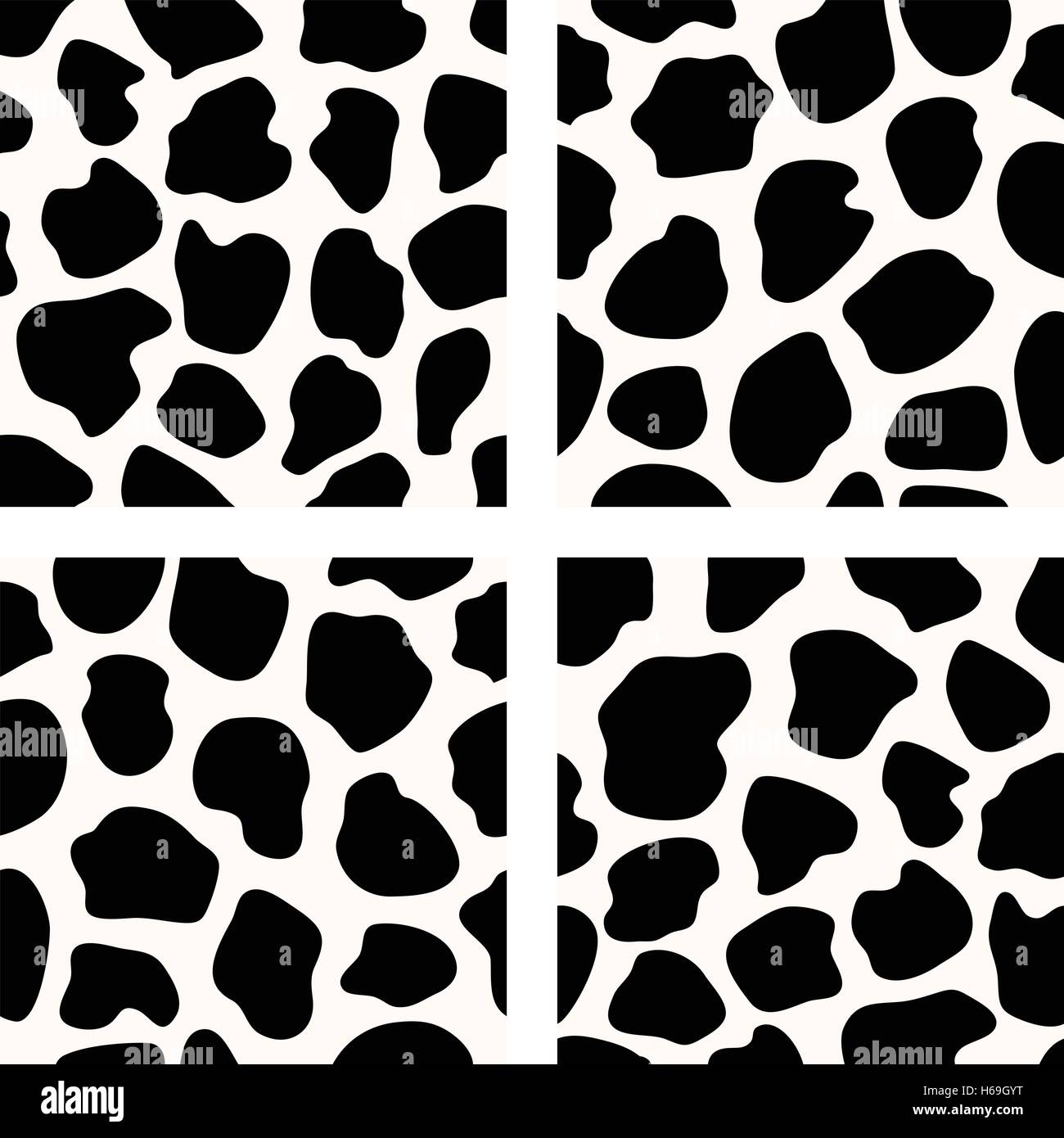 Noir et blanc vecteur ensemble de modèles de peau de vache transparente Illustration de Vecteur Noir et blanc vecteur ensemble de modèles de peau de vache transparente Illustration de Vecteur