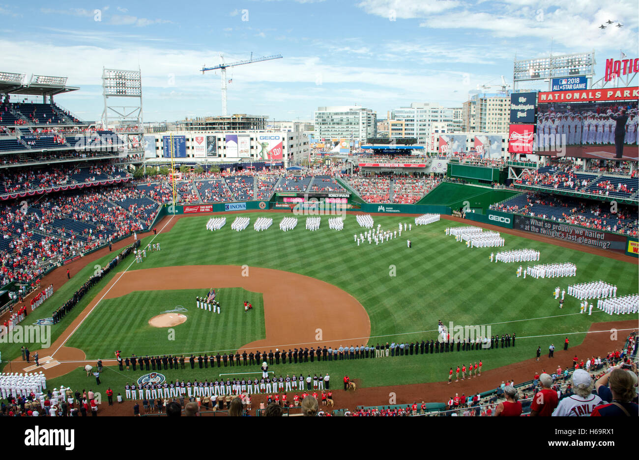 Commémoration du 11 septembre aux championnats nationaux de baseball du stadium, le 11 septembre 2016 Banque D'Images