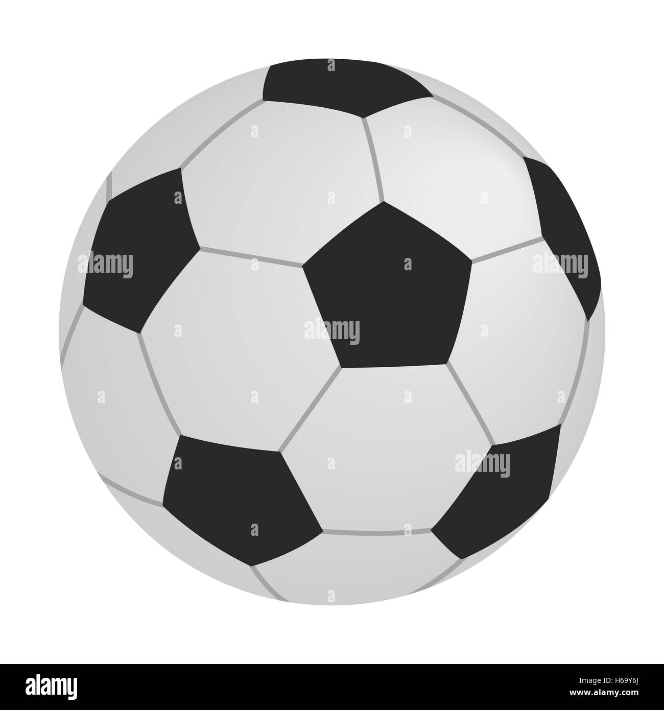Rendu 3d De Style Argile En Cuir Blanc Ballon De Football Porte