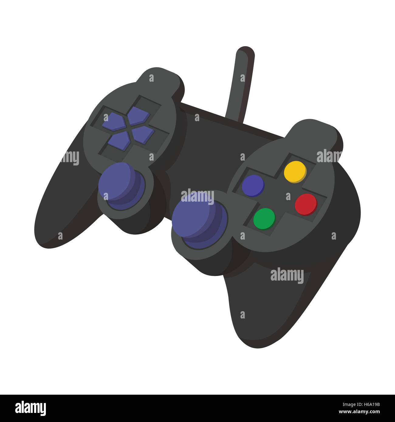 Manette Console Icône dessin animé Image Vectorielle Stock - Alamy