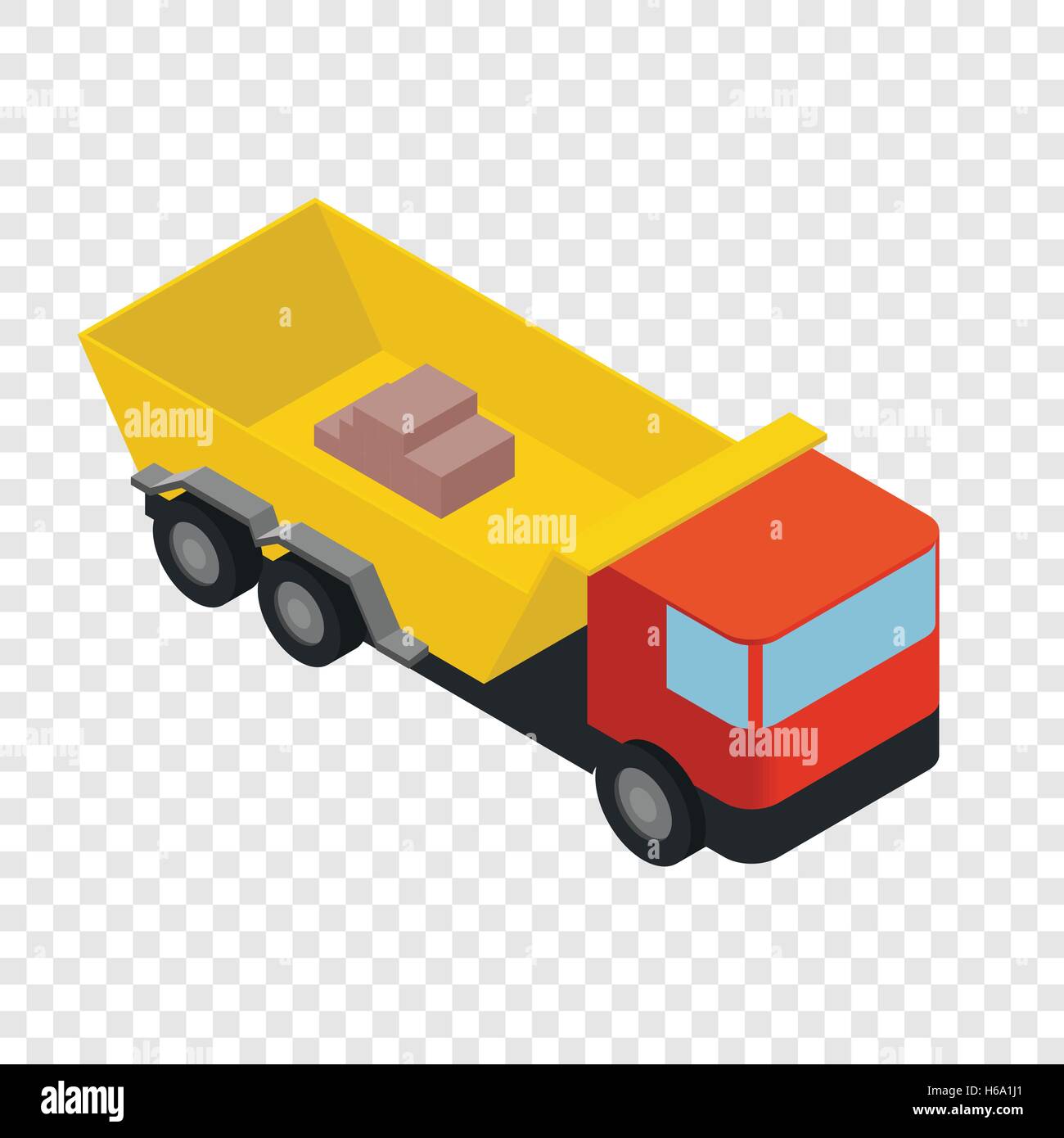 Icône camion isométrique Illustration de Vecteur
