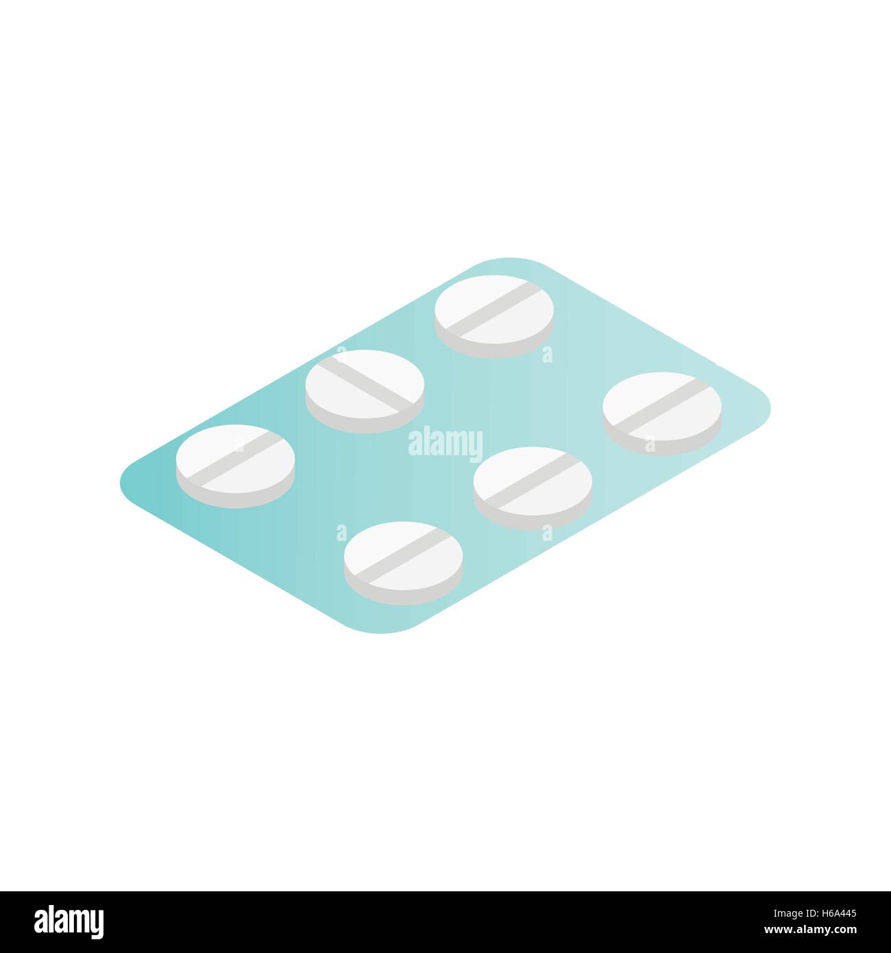 La pilule anticonceptionnelle icône isométrique Illustration de Vecteur