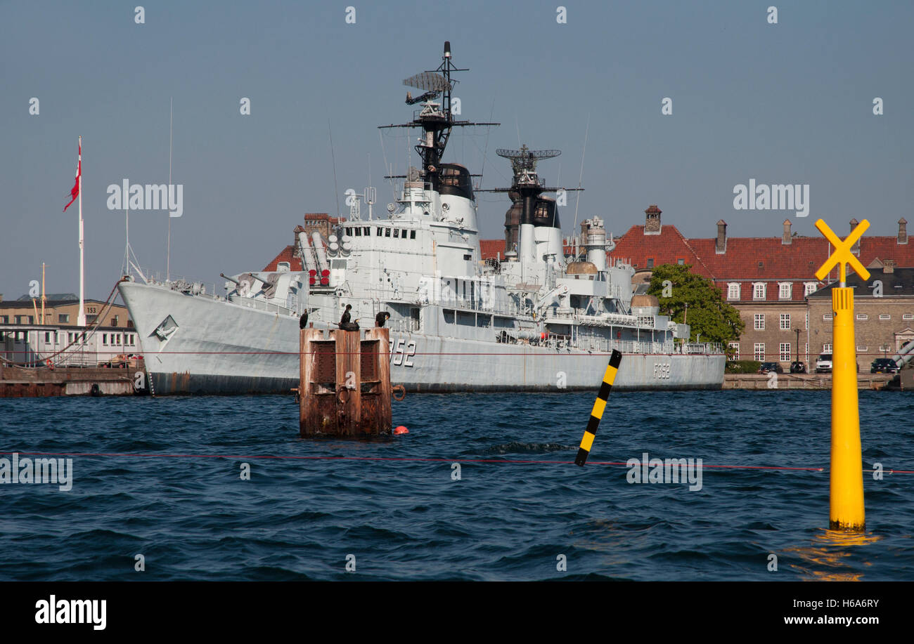 Le port de Copenhague, zone de restriction militaire danois, Banque D'Images