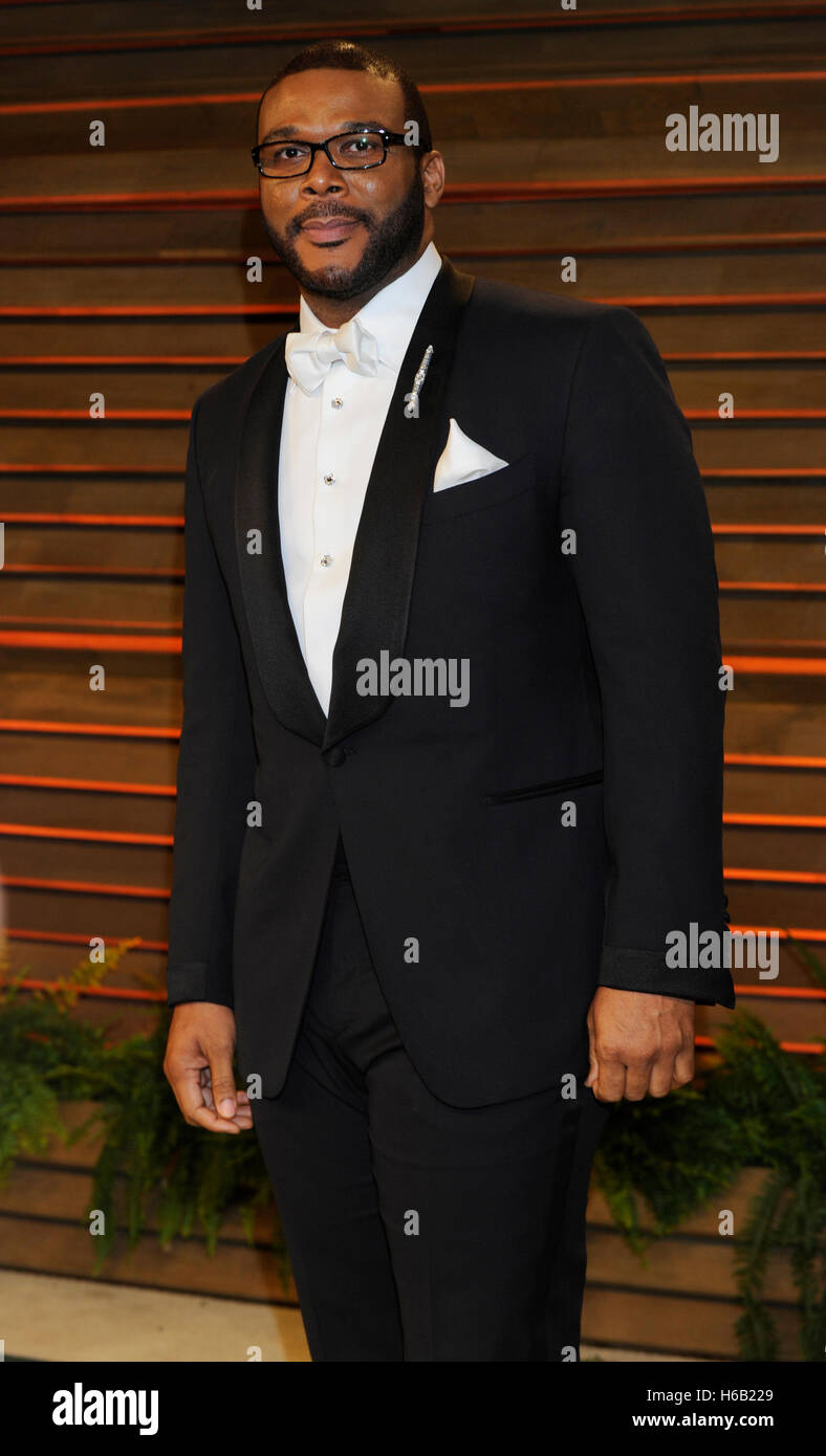 Tyler Perry assiste à la Vanity Fair Oscar Party 2014 le 2 mars 2014 à West Hollywood, Californie. Banque D'Images Tyler Perry assiste à la Vanity Fair Oscar Party 2014 le 2 mars 2014 à West Hollywood, Californie. Banque D'Images