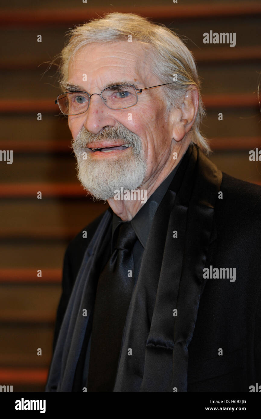 L'acteur Martin Landau assiste à 2014 Vanity Fair Oscar Party le 2 mars 2014 à West Hollywood, Californie. Banque D'Images