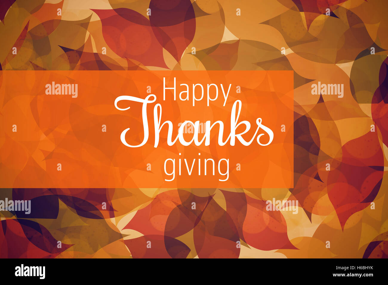 Image composite du texte message d'action de grâce Banque D'Images