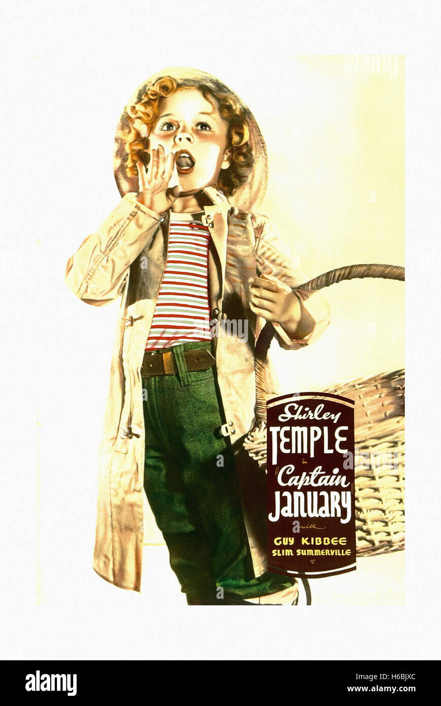 Le capitaine janvier (1936) - Movie Poster - Banque D'Images