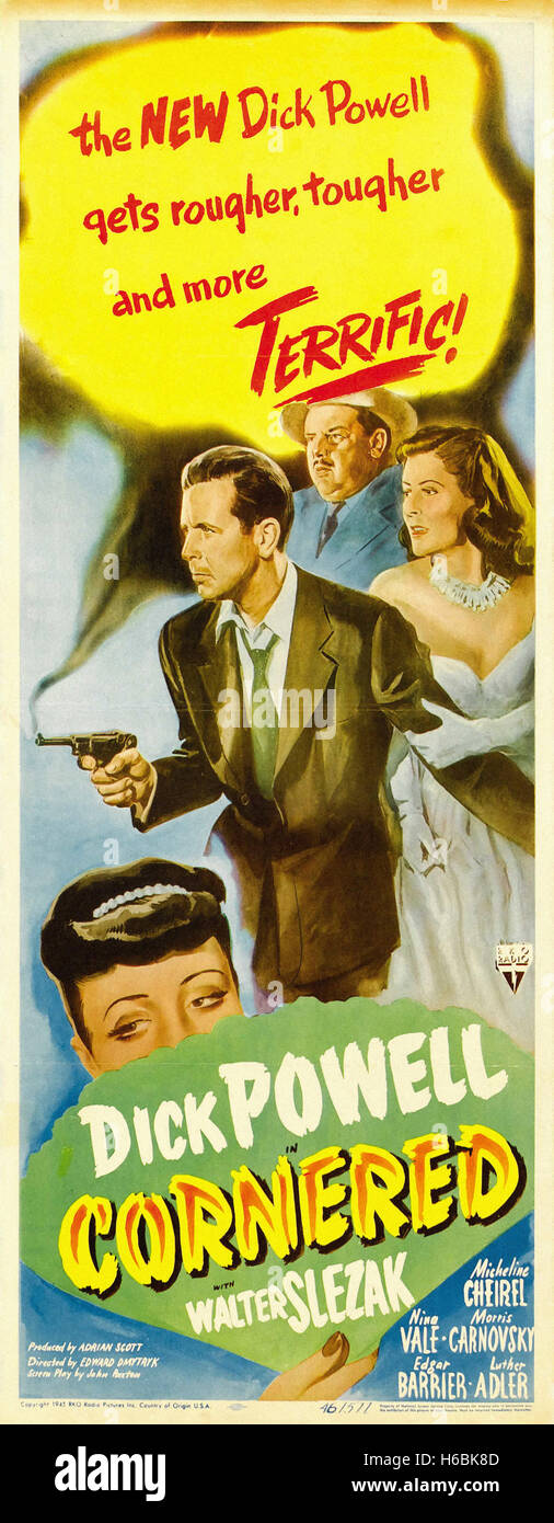 Acculé (1945) - Movie Poster - Banque D'Images