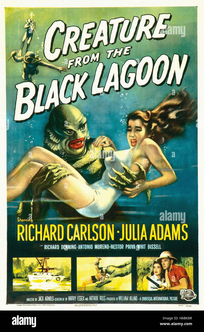 Créature du Lagon Noir - Movie Poster - Banque D'Images