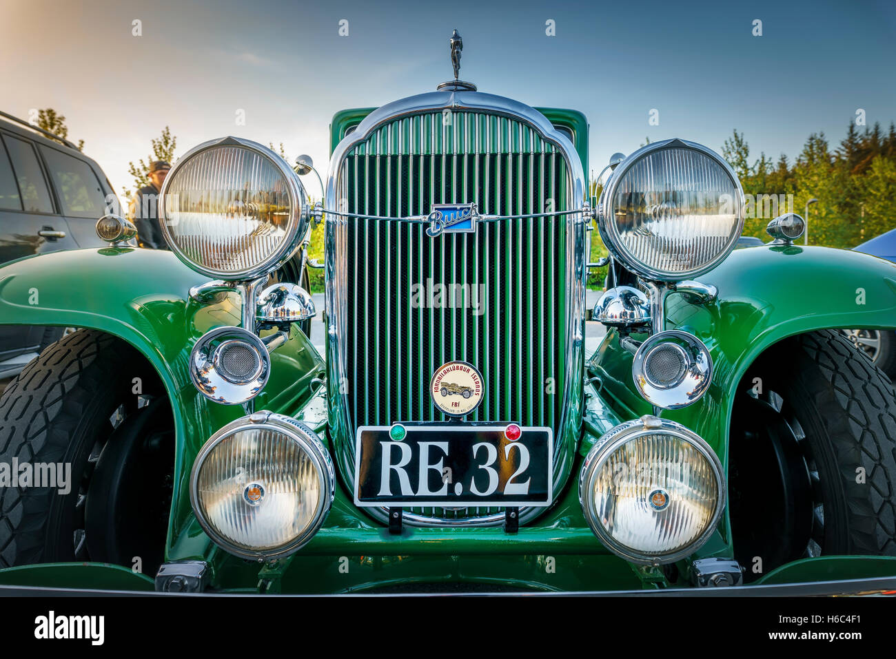 Buick Model 60 vieux classique de 1932, Reykjavik, Islande Banque D'Images Buick Model 60 vieux classique de 1932, Reykjavik, Islande Banque D'Images