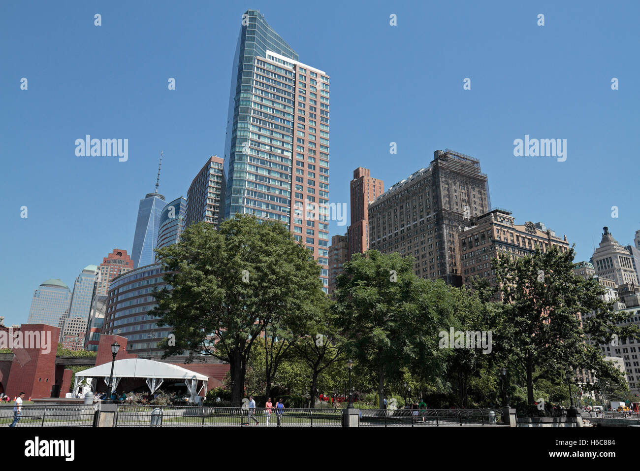 Le Ritz-Carlton Residences de Battery Park, à Manhattan, New York. Banque D'Images