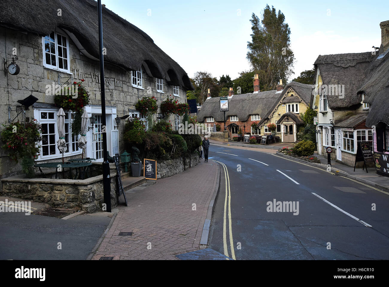 Vieux village de shanklin, Isle of Wight Banque D'Images
