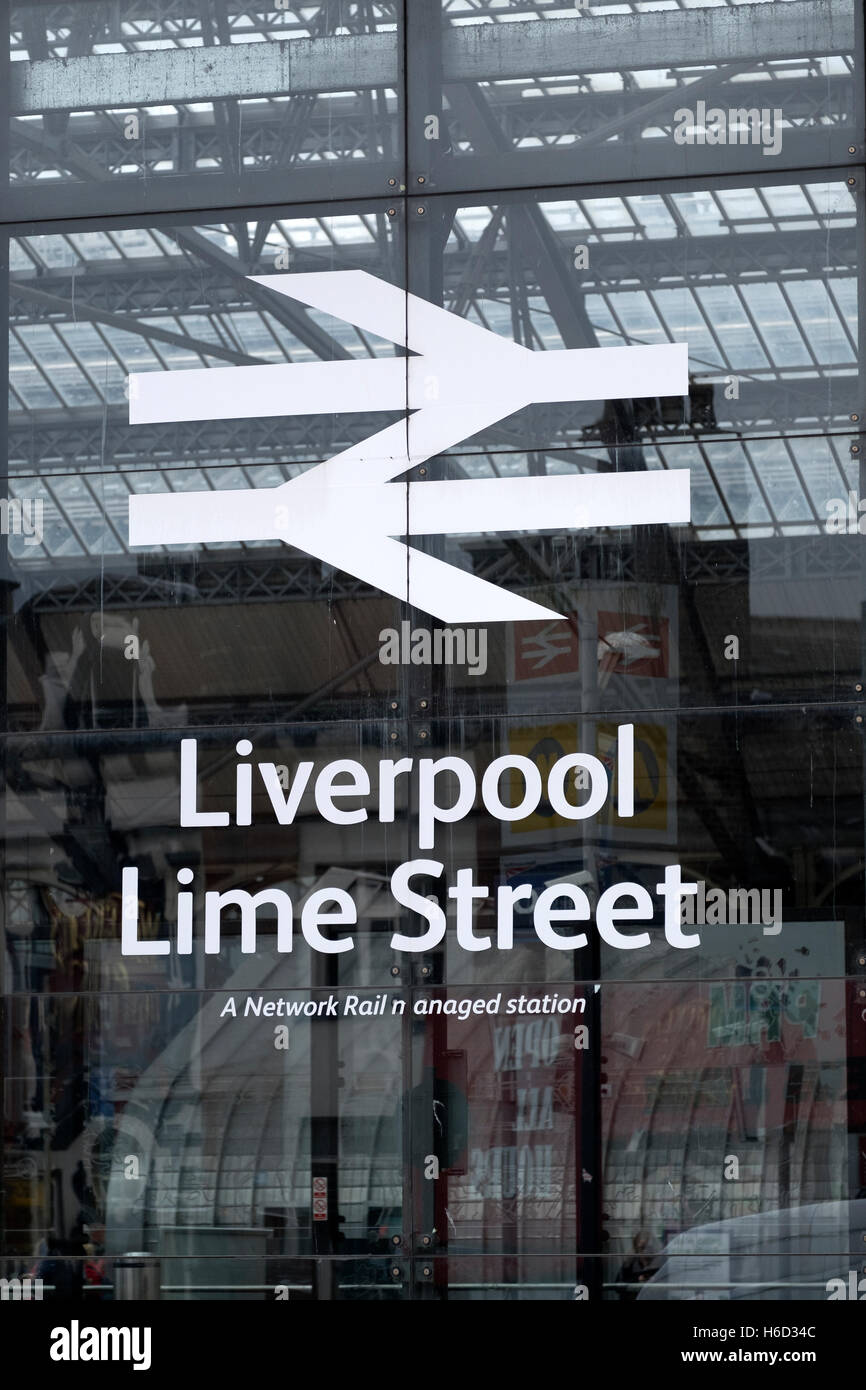 Liverpool Lime Street Banque D'Images