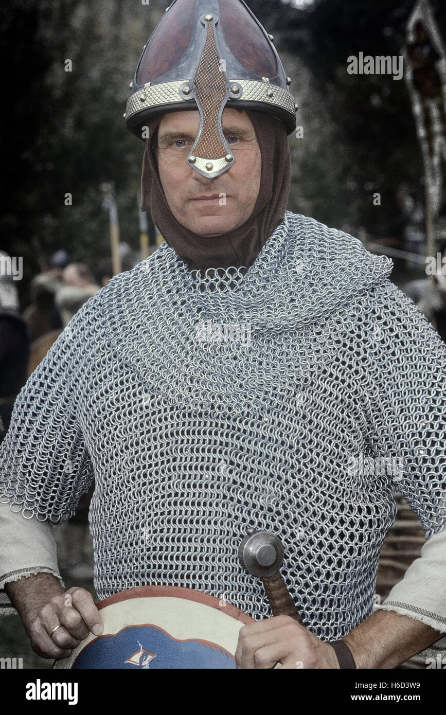 Bataille de Hastings, re-enactment. 1066. L'Angleterre. UK Banque D'Images