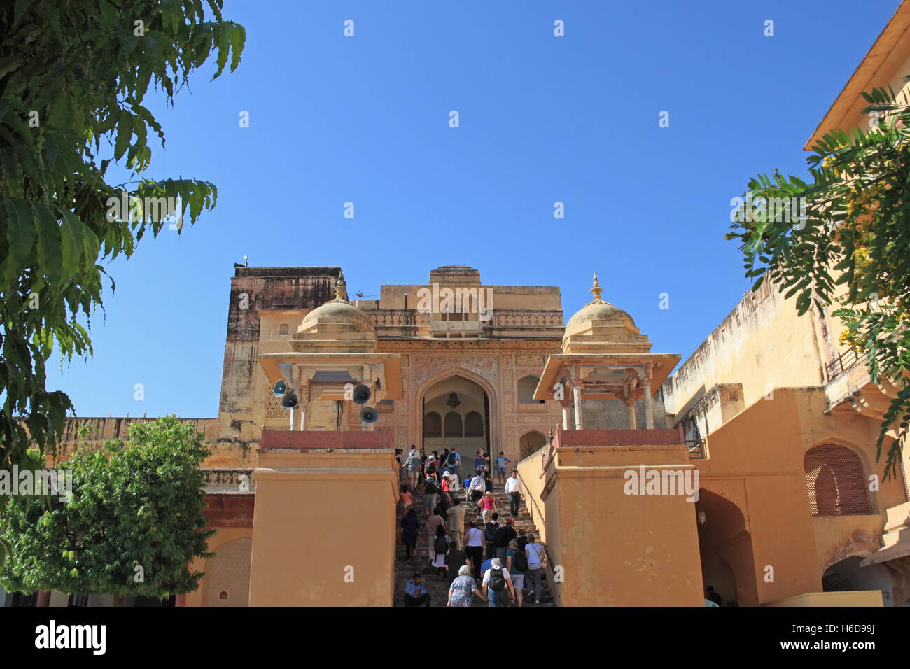 Shila Devi Mandir, Amer (ou orange) Fort, Amer, Jaipur, Rajasthan, Inde, sous-continent indien, en Asie du Sud Banque D'Images