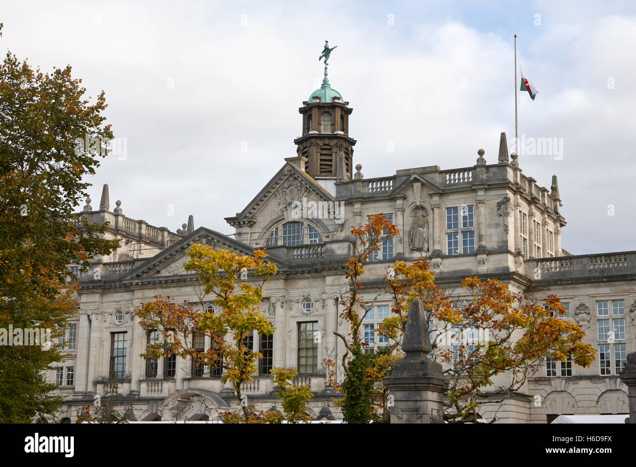 Bâtiment principal de l'université de Cardiff au Pays de Galles Royaume-Uni Banque D'Images